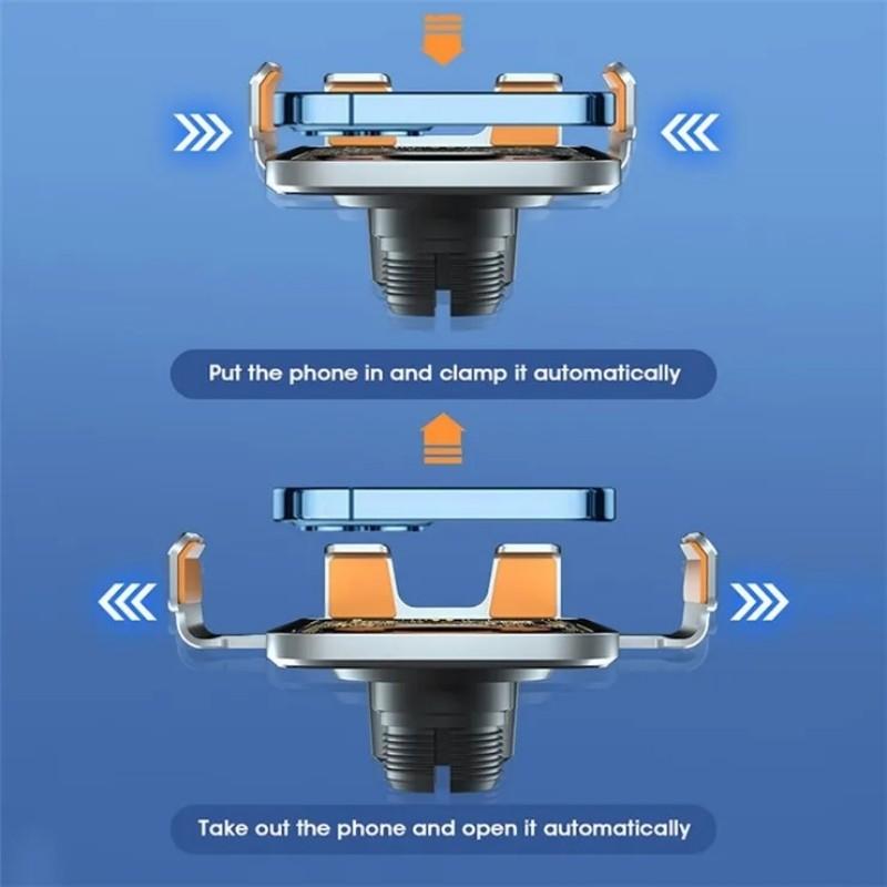 C10 Wireless Car Charger 15W Fast Charging Auto Clamping Car Phone Mount with Infrared Sensor