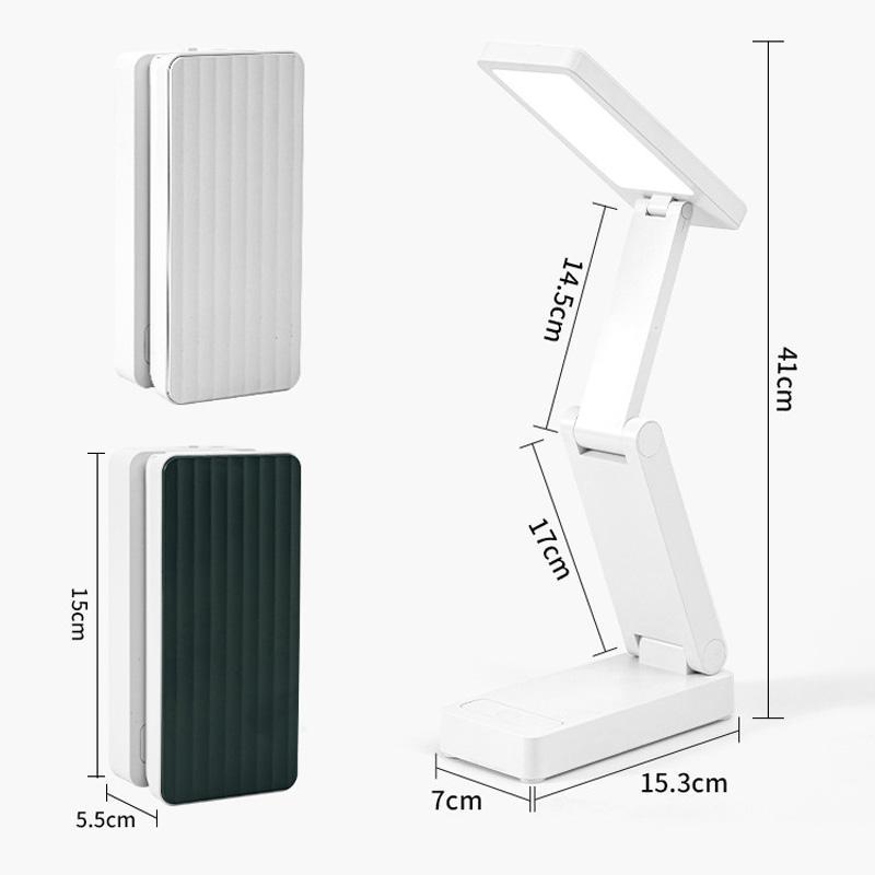 Rechargeable Desk Lamp with Touch Control Foldable LED Study Light for Eye Protection