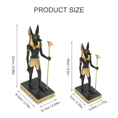 Egyptian Anubis Jackal God Resin Sculpture