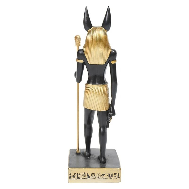 Egyptian Anubis Jackal God Resin Sculpture