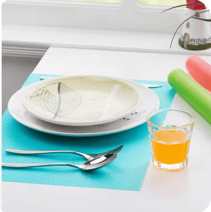 4-Piece Cuttable Refrigerator Shelf Liners Anti-Mold Cabinet & Drawer Mats for Kitchen Organization