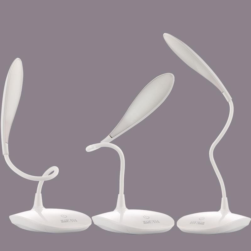 USB Rechargeable LED Reading Lamp Touch Dimmable Bedside Desk Light