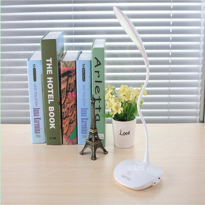 USB Rechargeable LED Reading Lamp Touch Dimmable Bedside Desk Light