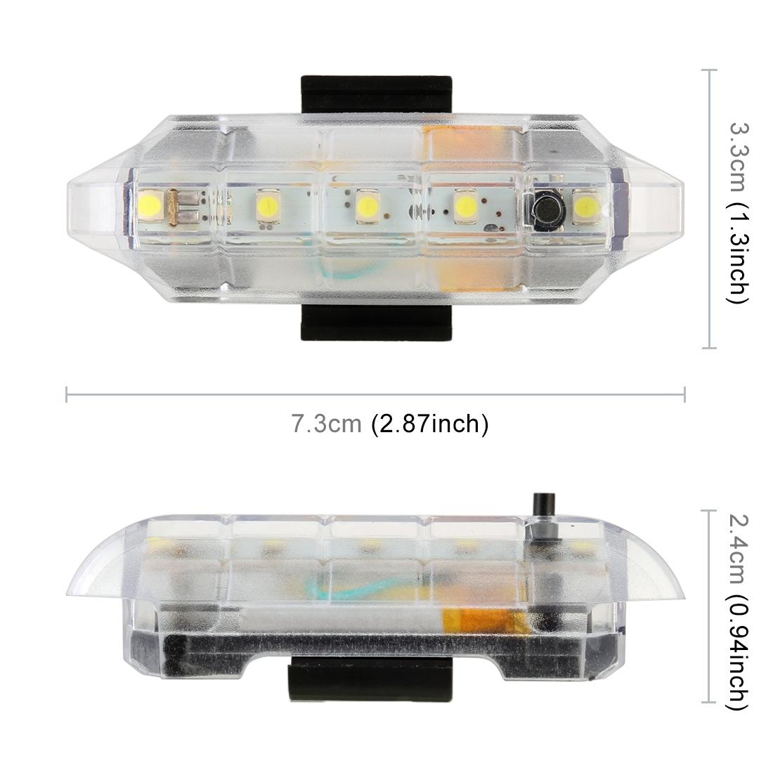USB Rechargeable Bike Tail Light Bright 5 LED Bicycle Safety Rear Light