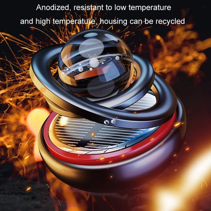 Interstellar Solar Car Diffuser Rotating Car Aromatherapy Ornament with Natural Long Lasting Fragrance