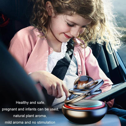 Interstellar Solar Car Diffuser Rotating Car Aromatherapy Ornament with Natural Long Lasting Fragrance