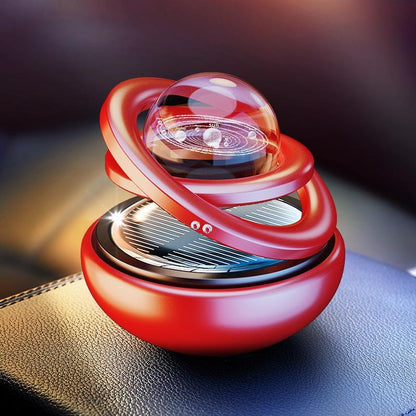 Interstellar Solar Car Diffuser Rotating Car Aromatherapy Ornament with Natural Long Lasting Fragrance
