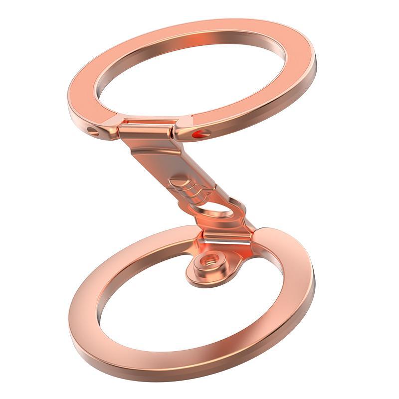 Magnetic Phone Holder with 360 Rotating Foldable Ring Stand Double Sided MagSafe Compatible Grip