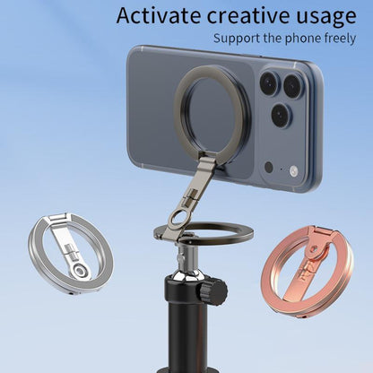 Magnetic Phone Holder with 360 Rotating Foldable Ring Stand Double Sided MagSafe Compatible Grip