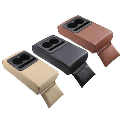 Premium Car Armrest Cushion with Car Cup Holder Organizer Memory Foam Center Console Support