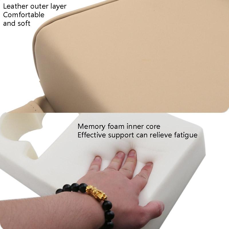 Premium Car Armrest Cushion with Car Cup Holder Organizer Memory Foam Center Console Support