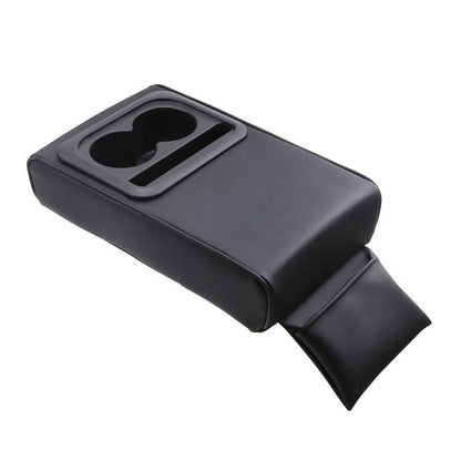 Premium Car Armrest Cushion with Car Cup Holder Organizer Memory Foam Center Console Support