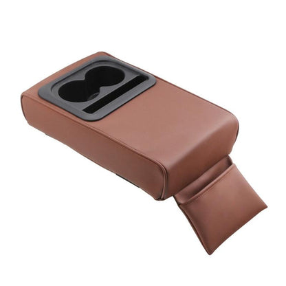 Premium Car Armrest Cushion with Car Cup Holder Organizer Memory Foam Center Console Support