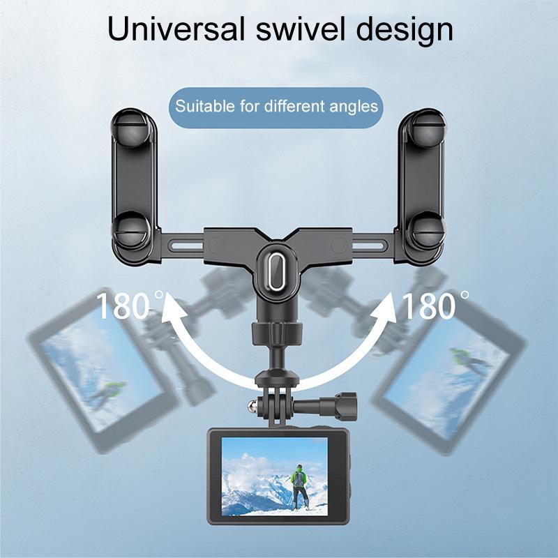Universal Car Phone Mount Rearview Mirror Camera Holder Adjustable Sports Camera Bracket