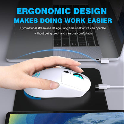 HXSJ T20 Rechargeable Wireless Mouse with Adjustable DPI Ergonomic 2.4GHz USB Mouse