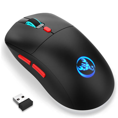 HXSJ T20 Rechargeable Wireless Mouse with Adjustable DPI Ergonomic 2.4GHz USB Mouse