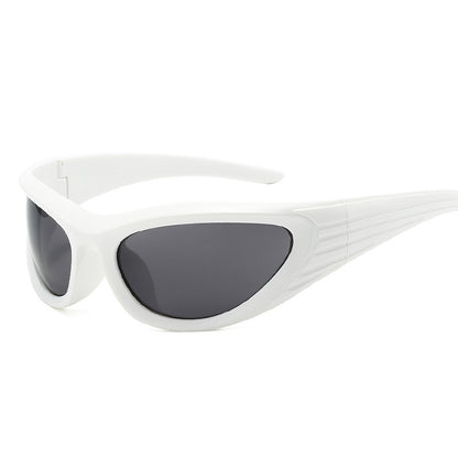 Retro Sunglasses for Women & Men Trendy Oval Sunglasses with Mirror Lens Punk Eyewear