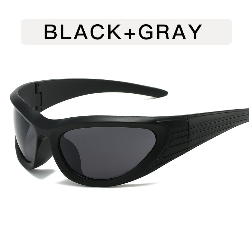 Retro Sunglasses for Women & Men Trendy Oval Sunglasses with Mirror Lens Punk Eyewear