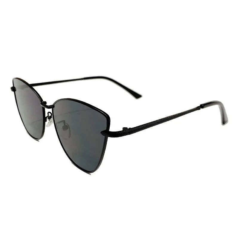 Retro Cat Eye Sunglasses for Women UV Small Metal Frame Vintage Fashion Shades