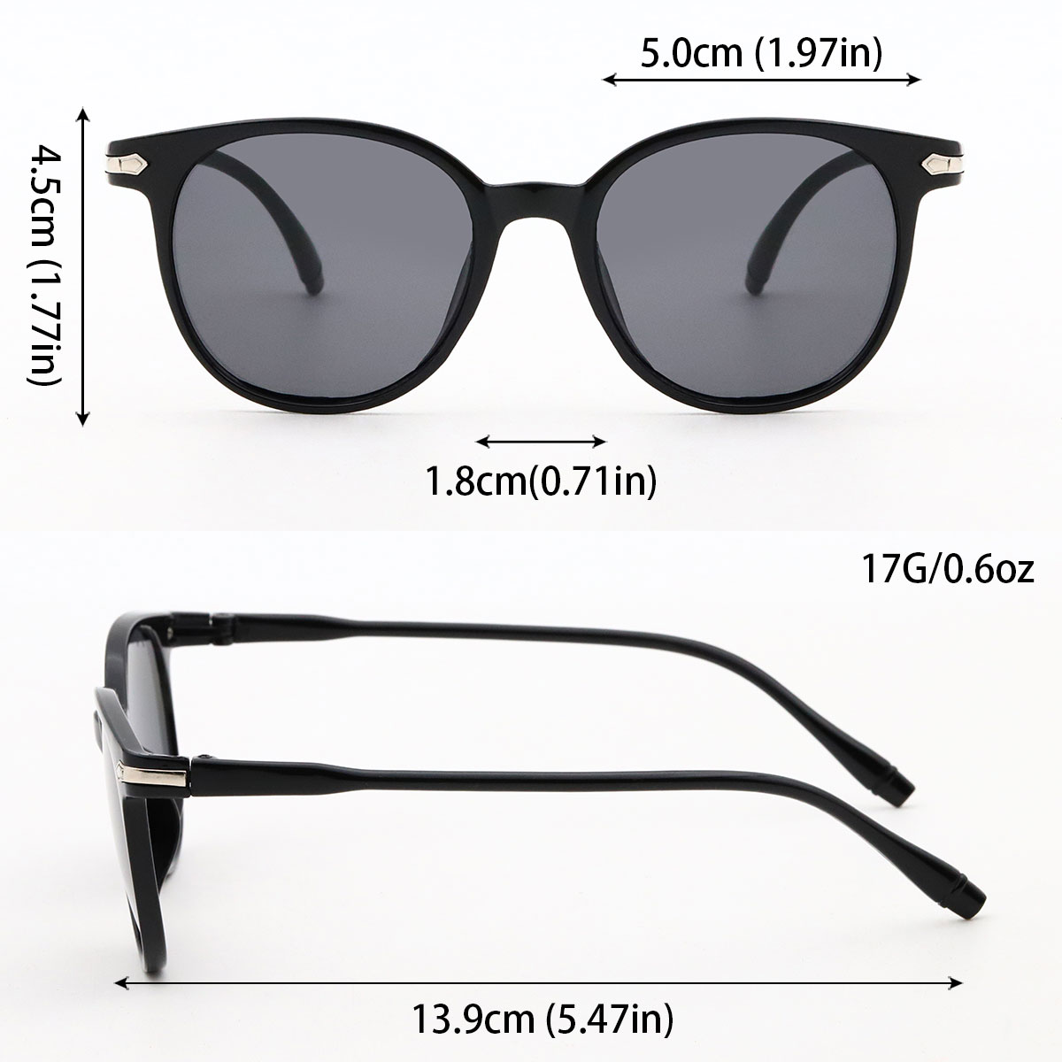 Retro Sunglasses UV Lightweight Unisex Sunglasses with Oval Frame