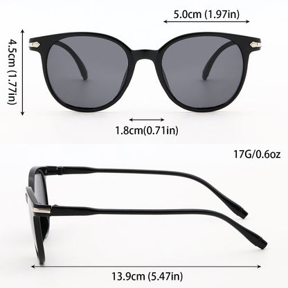 Retro Sunglasses UV Lightweight Unisex Sunglasses with Oval Frame