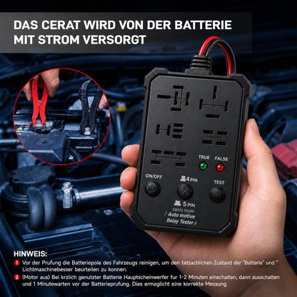 Universal Automotive Relay Tester 12V 24V Auto Relay Diagnostic Tool for 4 Pin 5 Pin Relays