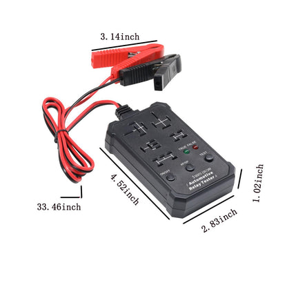 Universal Automotive Relay Tester 12V 24V Auto Relay Diagnostic Tool for 4 Pin 5 Pin Relays