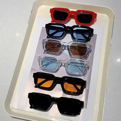 Vintage Rectangle UV Sunglasses Retro Fashion Eyewear for Men & Women