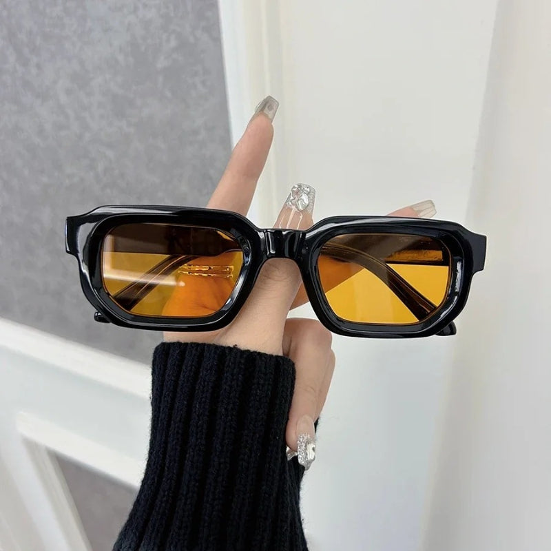 Vintage Rectangle UV Sunglasses Retro Fashion Eyewear for Men & Women