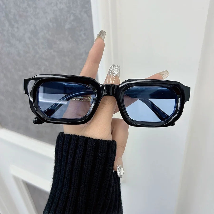 Vintage Rectangle UV Sunglasses Retro Fashion Eyewear for Men & Women