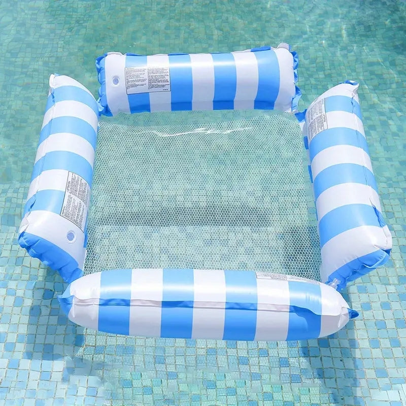 AquaRelax Inflatable Pool Float Chair Portable Floating Pool Lounger for Adults