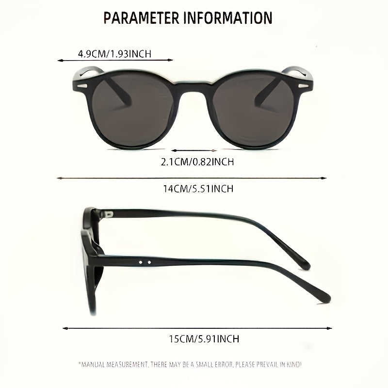 Round Frame Glasses for Small Faces Retro Unisex Festival Sunglasses