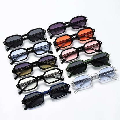 Retro Square UV Sunglasses with Thick Frame Designer Style for Men & Women