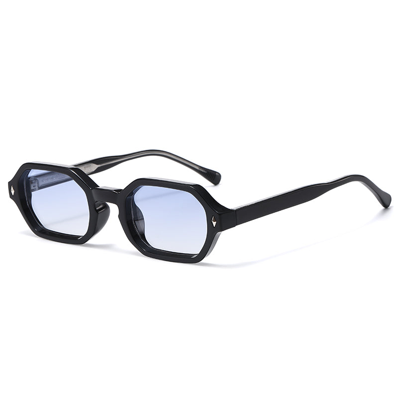 Retro Square UV Sunglasses with Thick Frame Designer Style for Men & Women