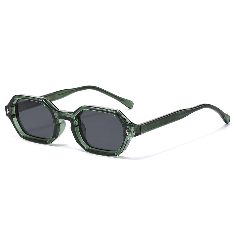 Retro Square UV Sunglasses with Thick Frame Designer Style for Men & Women