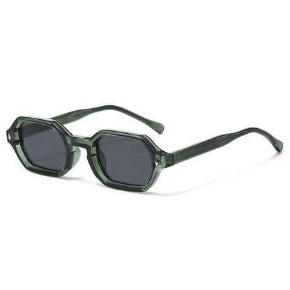 Retro Square UV Sunglasses with Thick Frame Designer Style for Men & Women