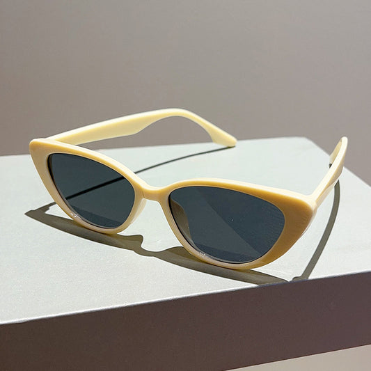 Cat Eye Sunglasses for Women Small Frame Leopard Fashion Shades