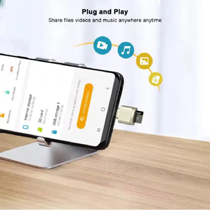 USB C SD Card Reader with USB OTG Adapter for SD and TF Memory Cards