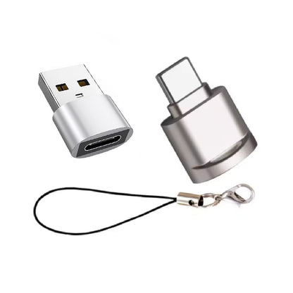 USB C SD Card Reader with USB OTG Adapter for SD and TF Memory Cards