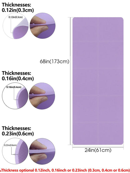 Purple Foldable Travel Yoga & Fitness Mat