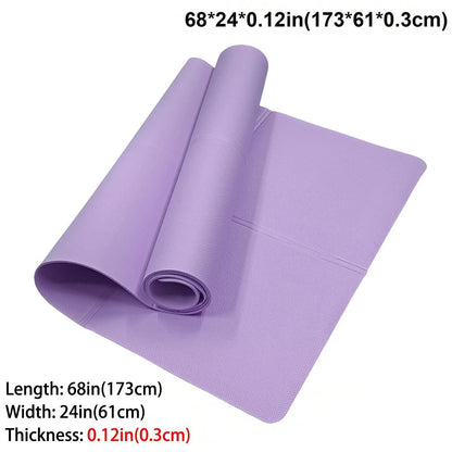 Purple Foldable Travel Yoga & Fitness Mat