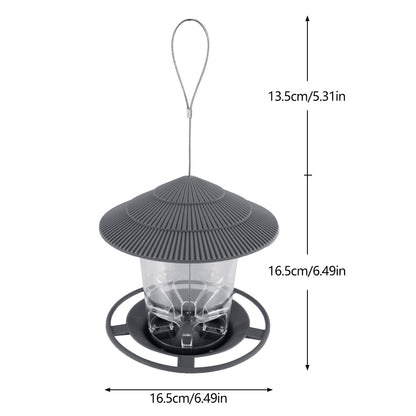 Hanging Bird Feeder House for Outdoor Garden Wild Birds with Weather Resistant Design