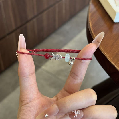 Lucky Koi Fish Bracelet Matching Couple Bracelets for Love, Friendship & Anniversary Gifts