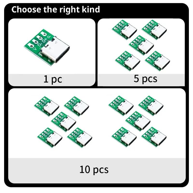 High-Speed 16-Pin Type-C USB 3.1 Connector Test PCB Board Module