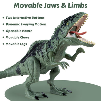 Jurassic World Strike N Roar Giganotosaurus Toy Interactive Dinosaur Figure with Lights and Sounds