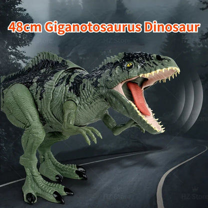 Jurassic World Strike N Roar Giganotosaurus Toy Interactive Dinosaur Figure with Lights and Sounds
