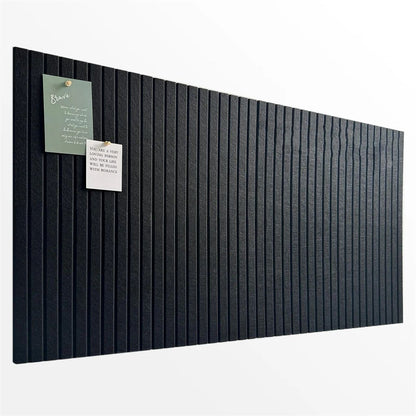6 pcs Large Black Felt Bulletin Board Tiles – Self-Adhesive Cork Board Alternative Message Board for Office Wall