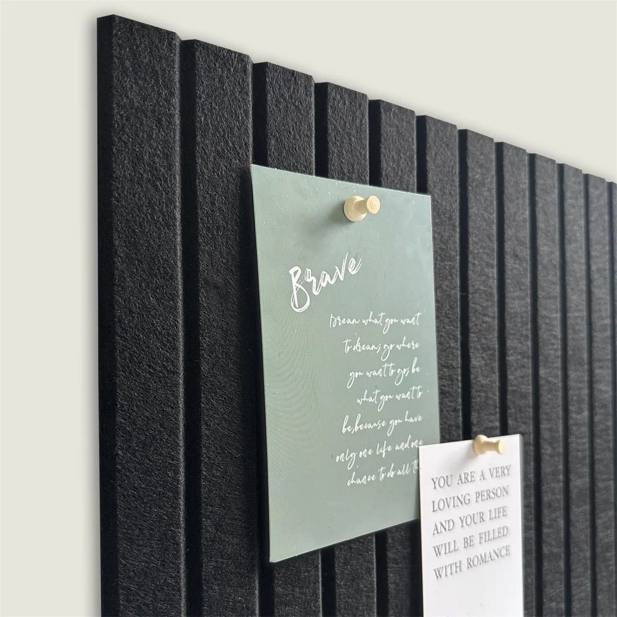 6 pcs Large Black Felt Bulletin Board Tiles – Self-Adhesive Cork Board Alternative Message Board for Office Wall