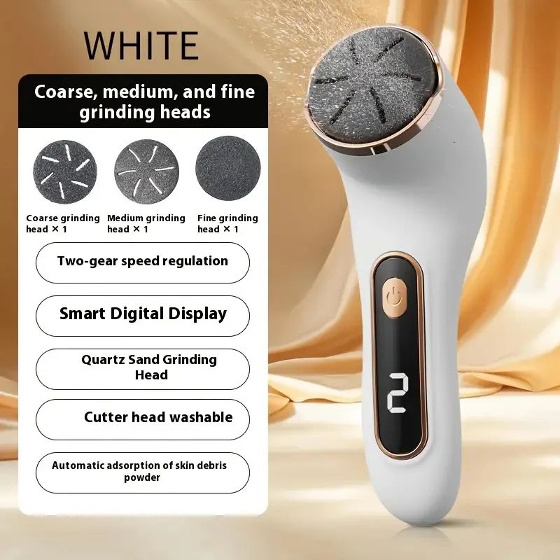 Rechargeable Electric Foot Callus Remover with Digital Display