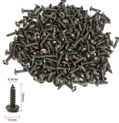Mixed U-Type Car Trim Clips with Screws – Anti-Rust Fender & Bumper Fastener Kit for Automotive Repairs